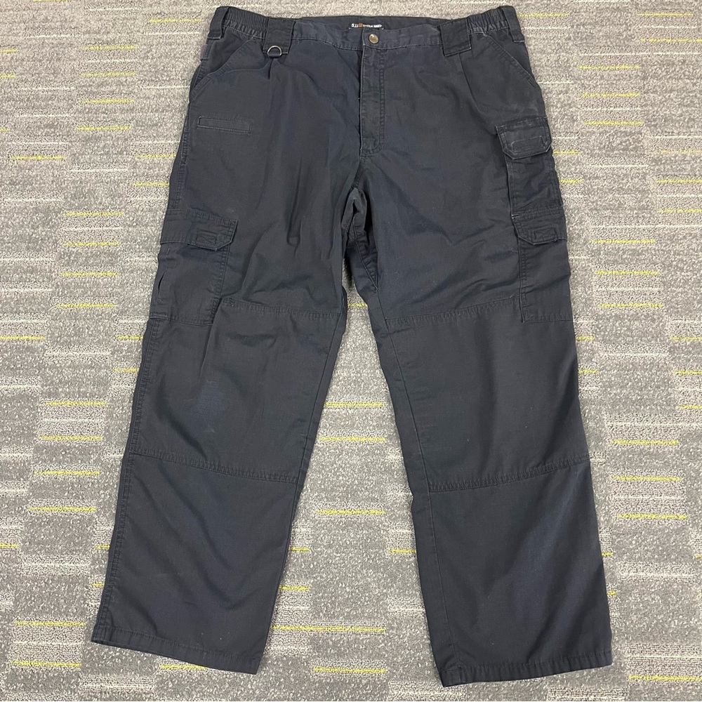 511 5.11 Tactical Pants Mens 40x28 Cargo Utility Pockets Workwear Blue Ripstop